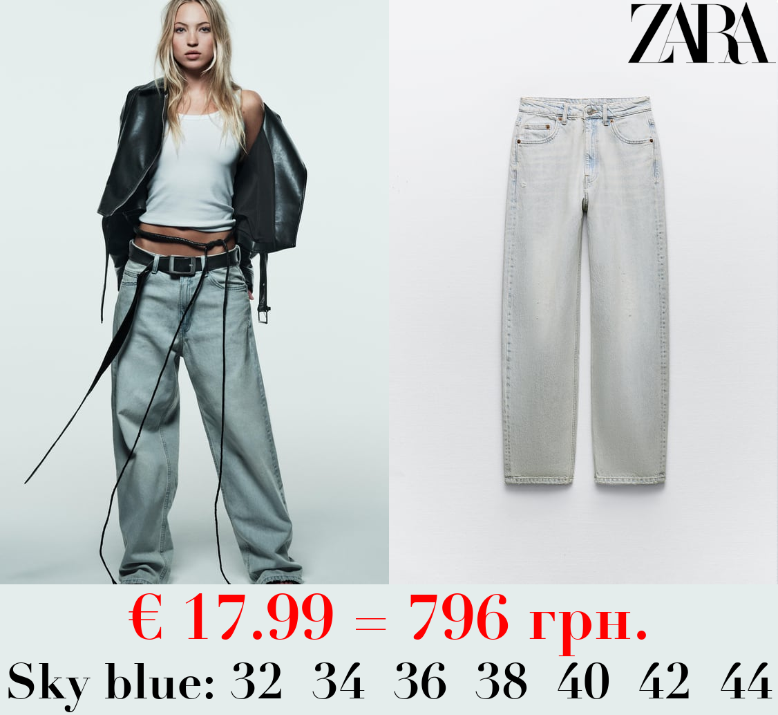 MID-RISE TAILORED BALLOON JEANS