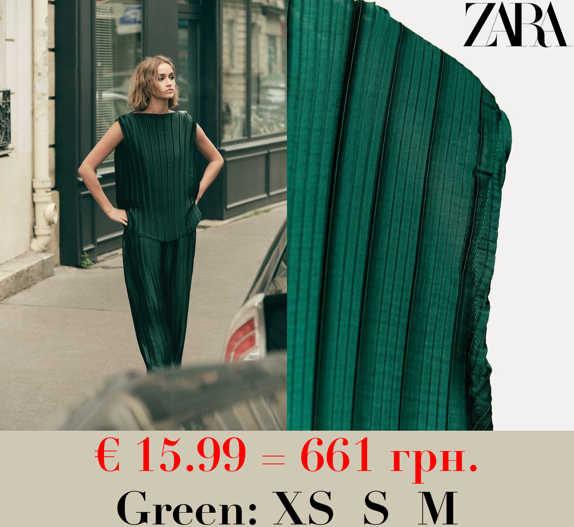 ZW COLLECTION PLEATED SHIRT