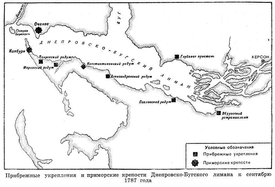 Крепость очаков карта