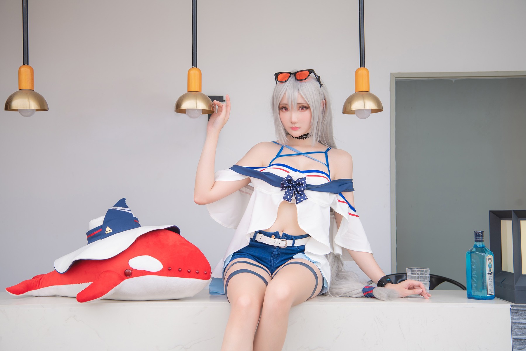 Cosplay 瓜希酱 斯卡蒂 24