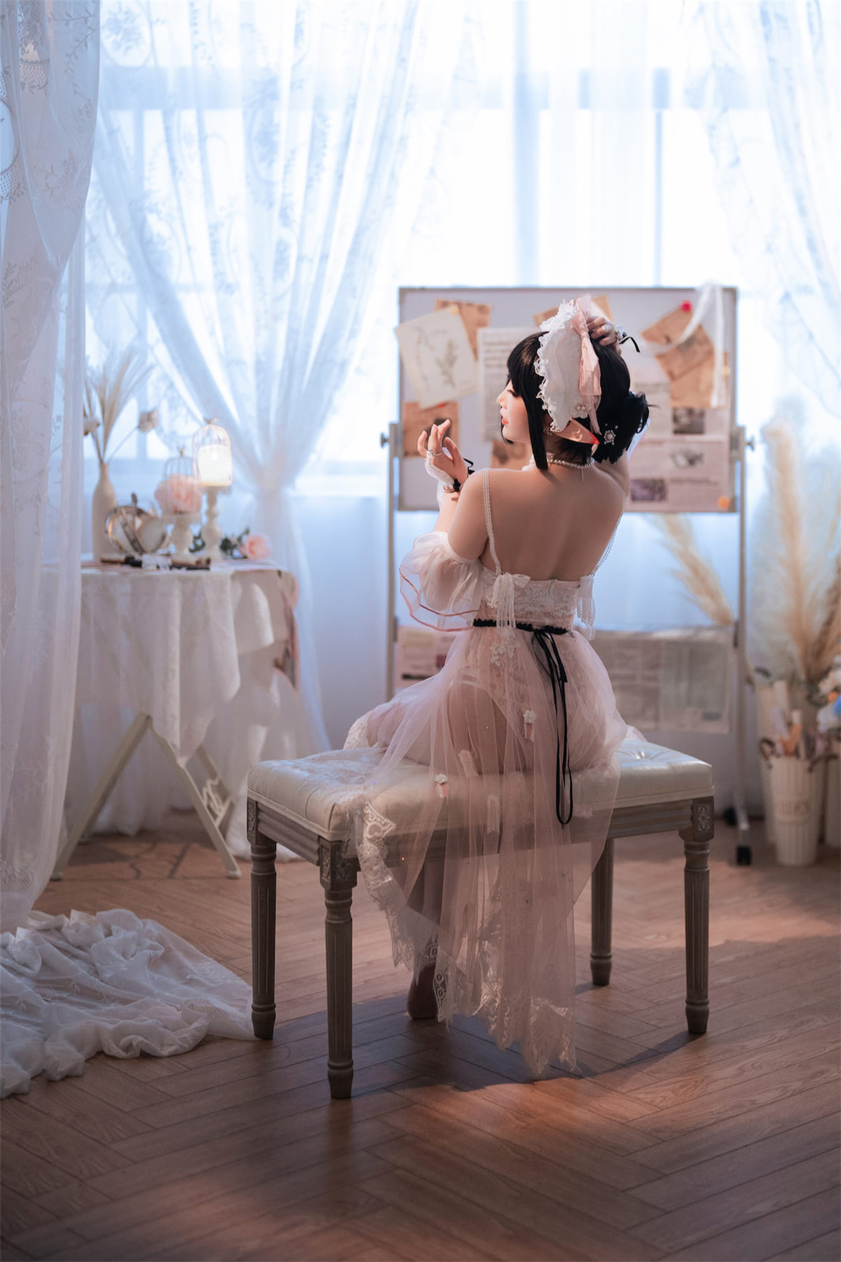 Cosplay 面饼仙儿 半半子 Arknights 黑x森蚺 53