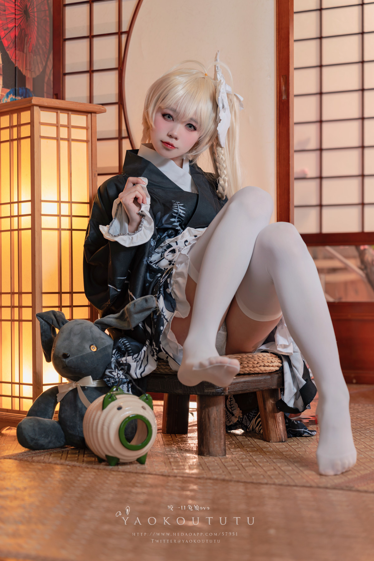 Cosplay 黏黏团子兔 六月T3专属特典 『穹妹浴衣』 11
