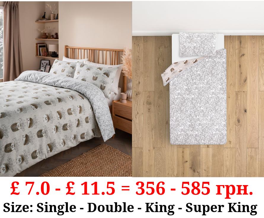 Natural Brushed Hedgehogs Duvet Set