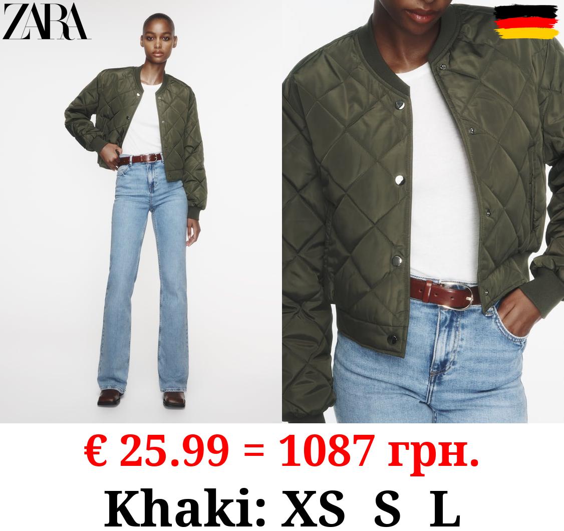 CROPPED PUFFER BOMBER JACKET