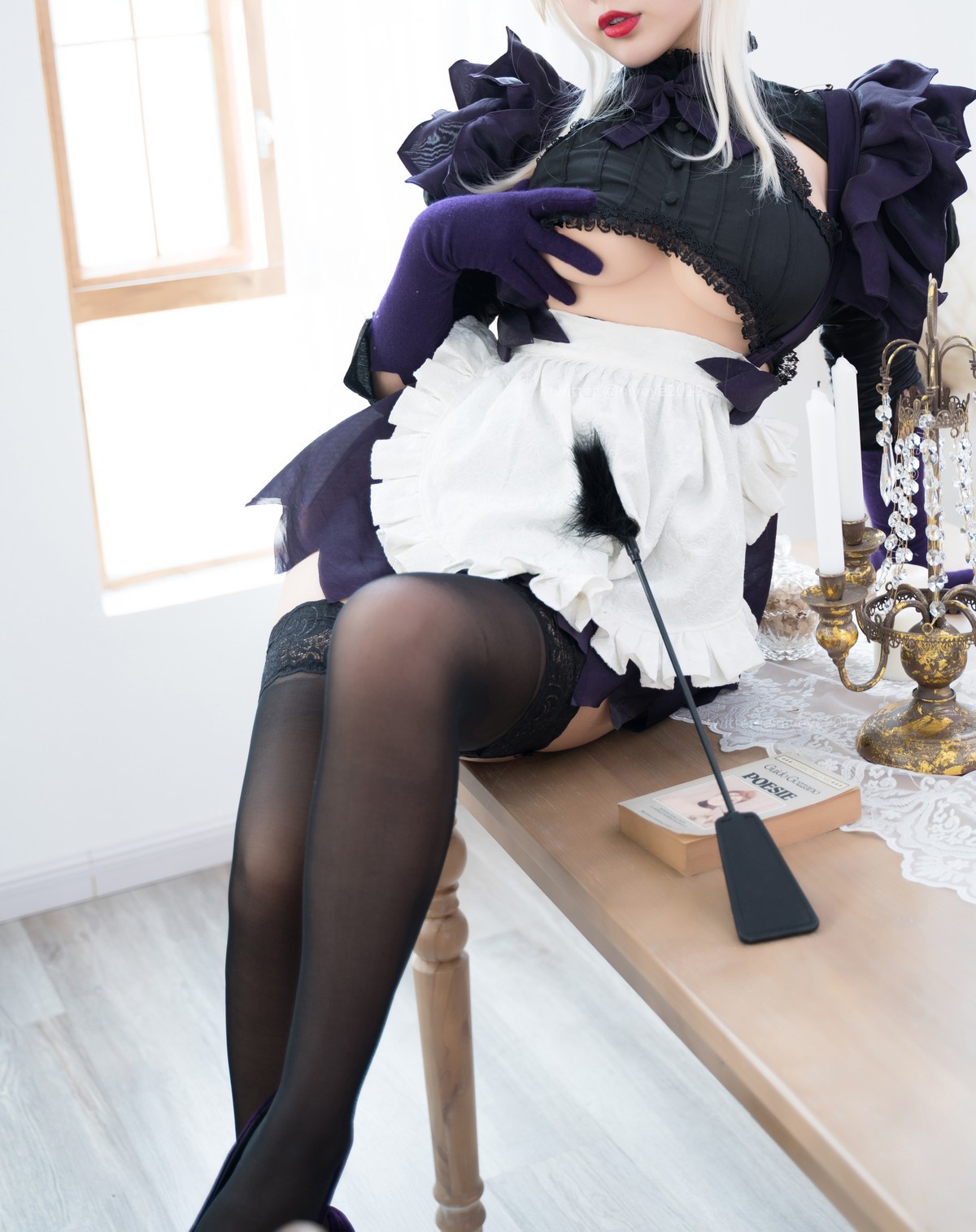 Cosplay 白烨 黑枪呆女仆 10