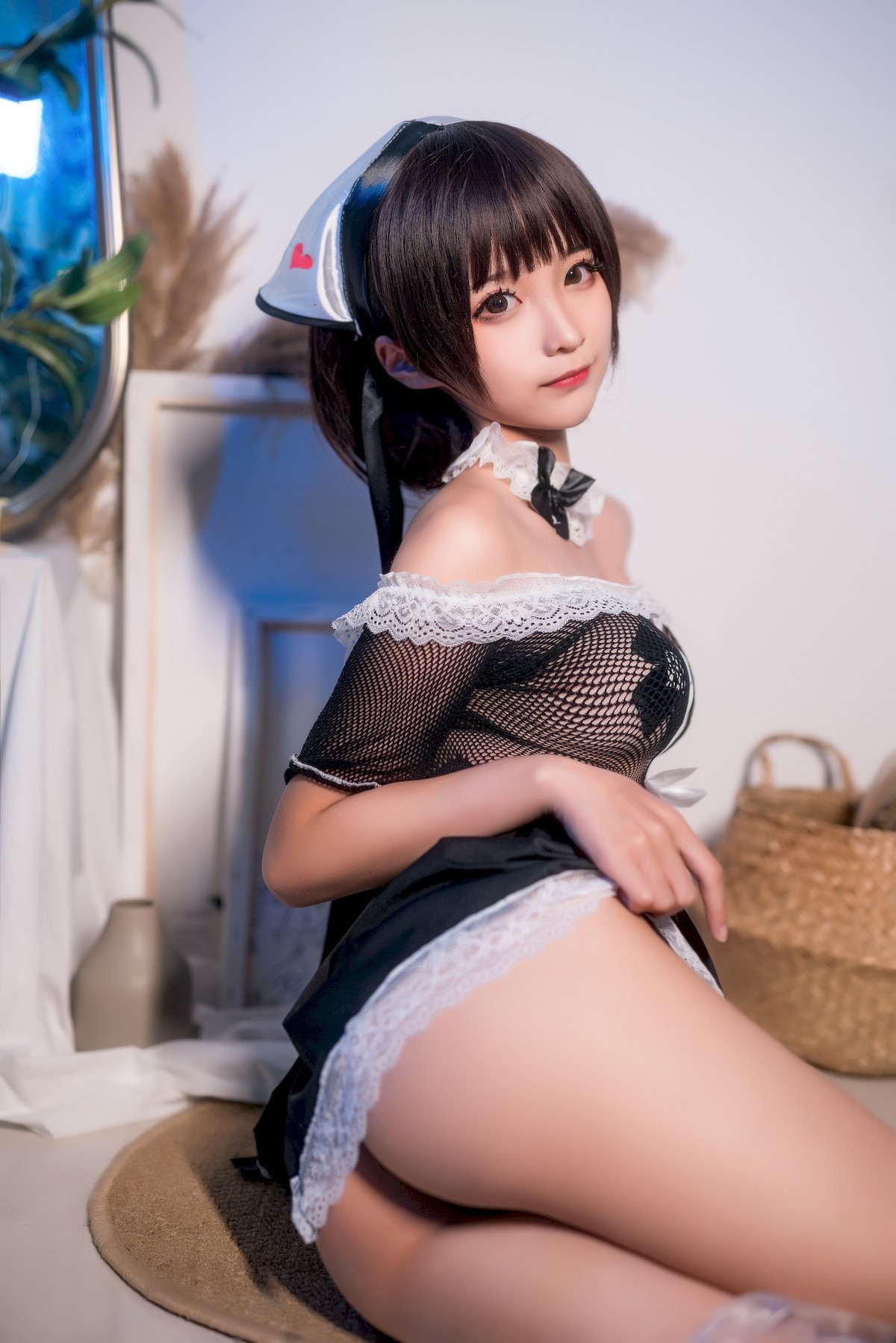 Cosplay 蠢沫沫 Chunmomo 黑白女仆 21