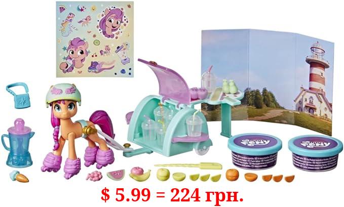 My Little Pony: A New Generation Movie Story Scenes Mix and Make Sunny Starscout - Toy with Compound, 25 Accessories, 3-Inch Pony (Accessory Colors May Vary)