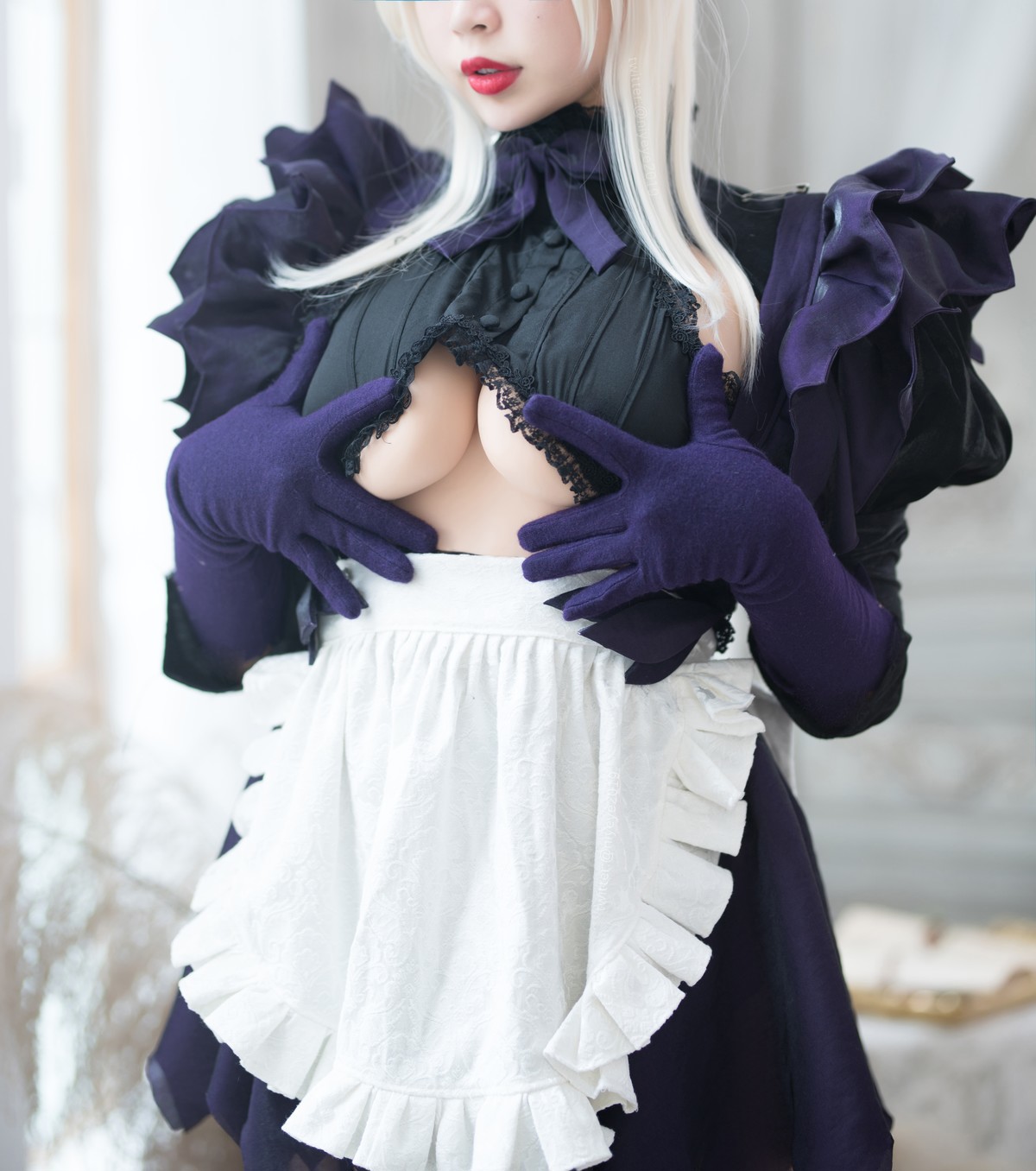 Cosplay 白烨 黑枪呆女仆 38