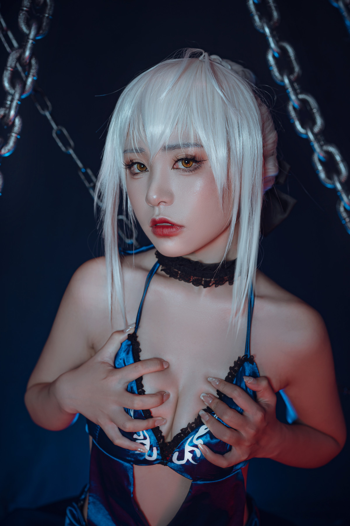 爆机少女喵小吉 Cosplay 黑呆 Saber Alter 39