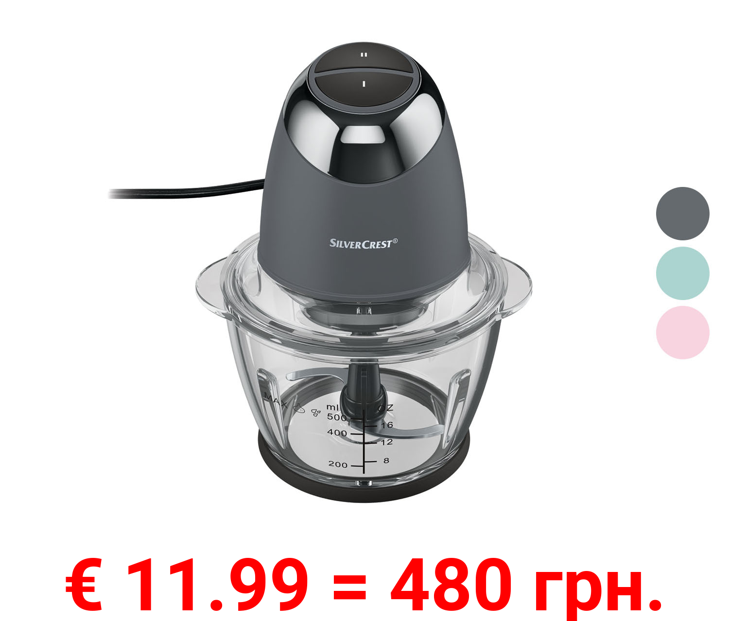 SILVERCREST® KITCHEN TOOLS Multizerkleinerer »SMZC 500 C2«, 500 W