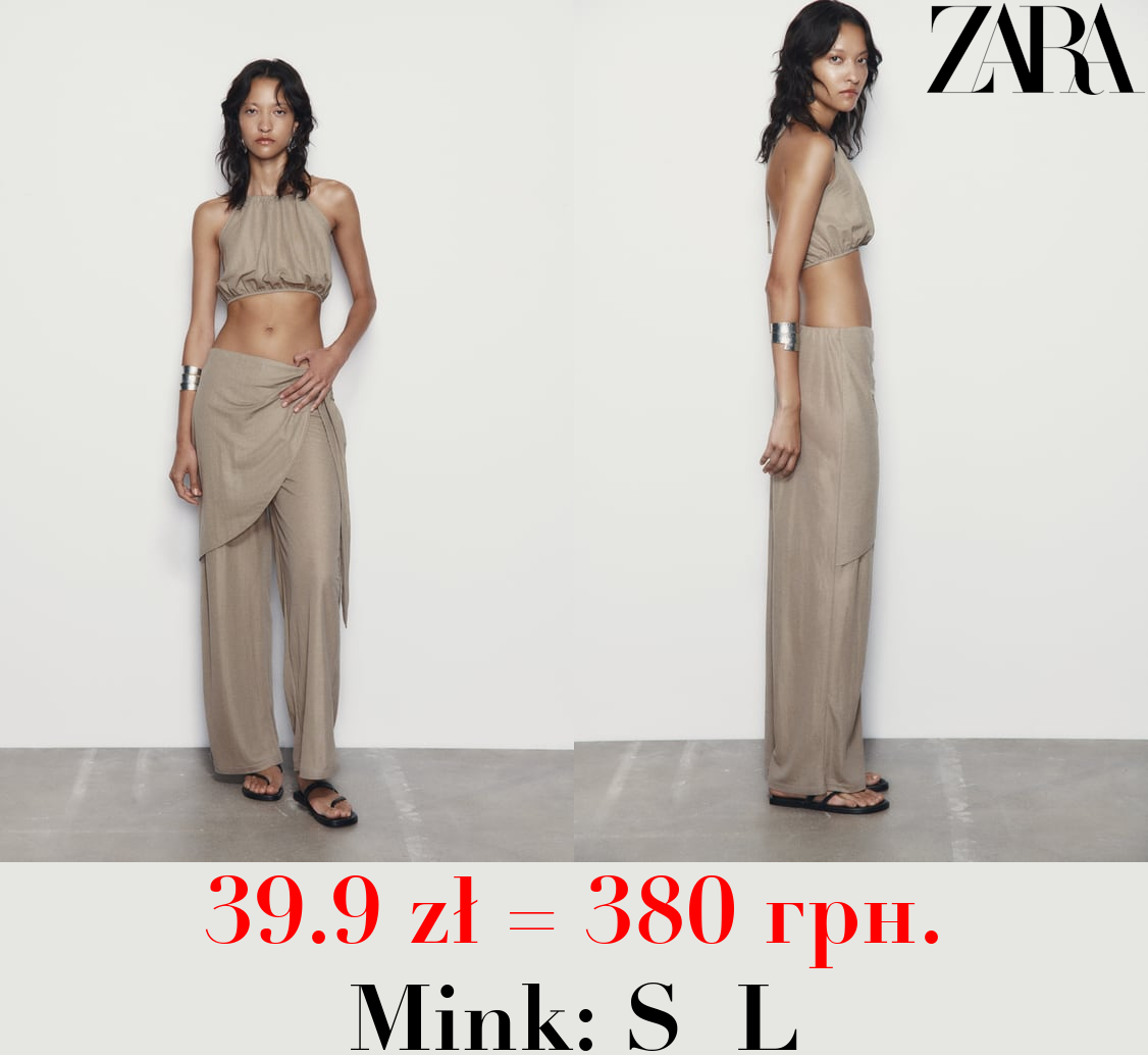 WRAP TROUSERS WITH TIES