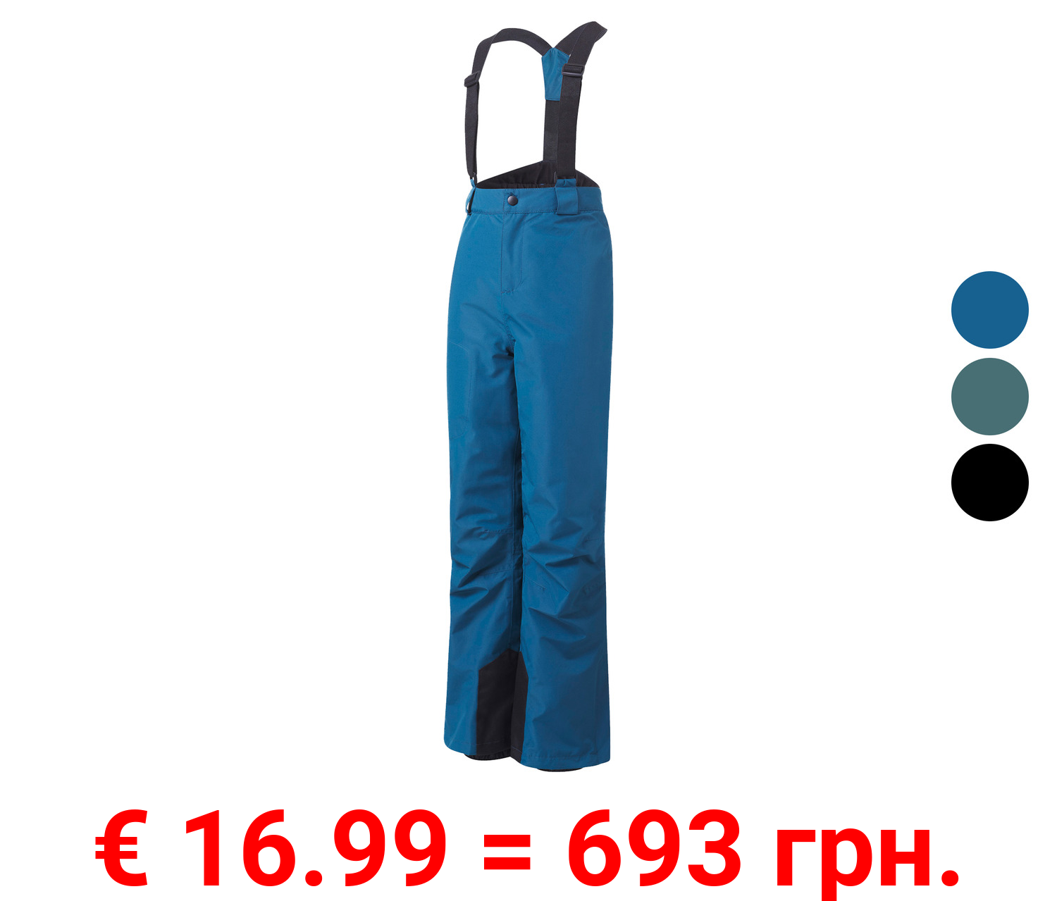 CRIVIT Kinder Skihose, wasserabweisendes Obermaterial