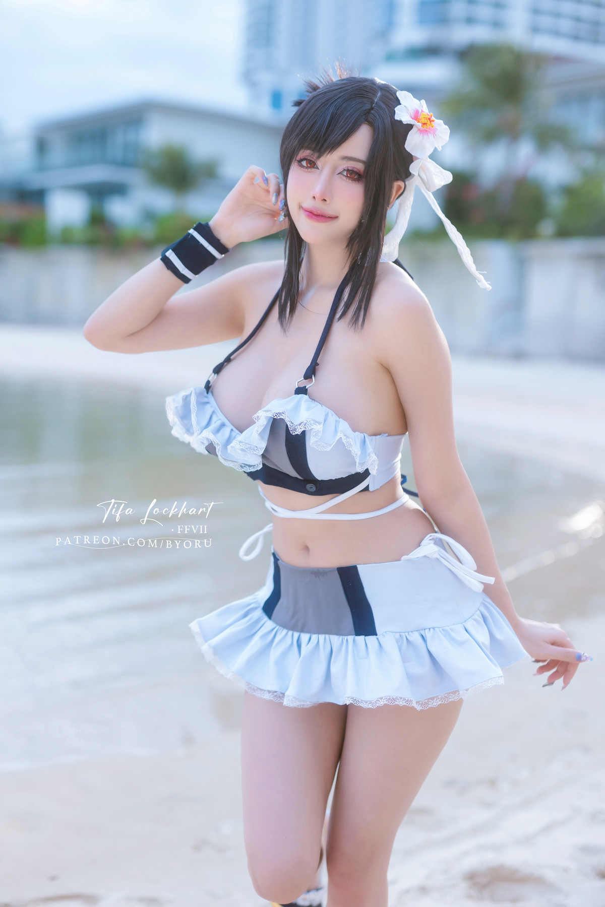 Cosplay 日本性感萝莉Byoru Tifa FF7r Bikini 2