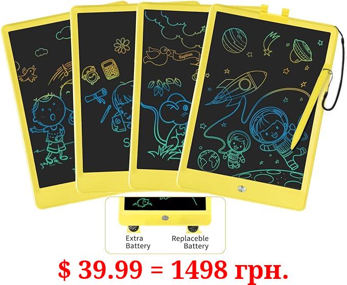 PYTTUR 4 Pack LCD Writing Tablet 10 Inch Colorful Doodle Board Drawing Tablet for Kids Travel Games Activity Learning Toys Birthday Gifts for 3 4 5 6 Year Old Boys Girls Toddlers