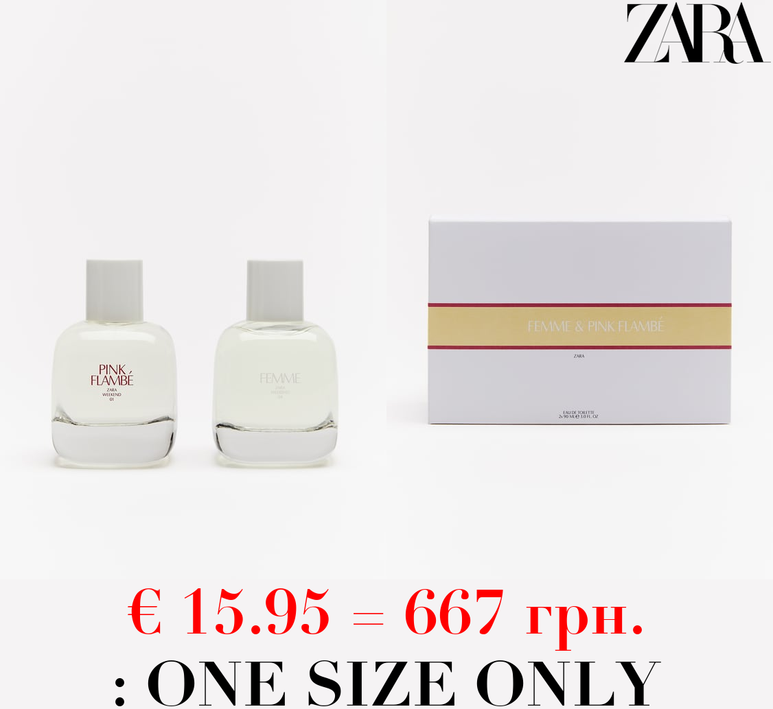 FEMME 90 ML / 3.04 oz + PINK FLAMBÉ 90 ML / 3.04 oz