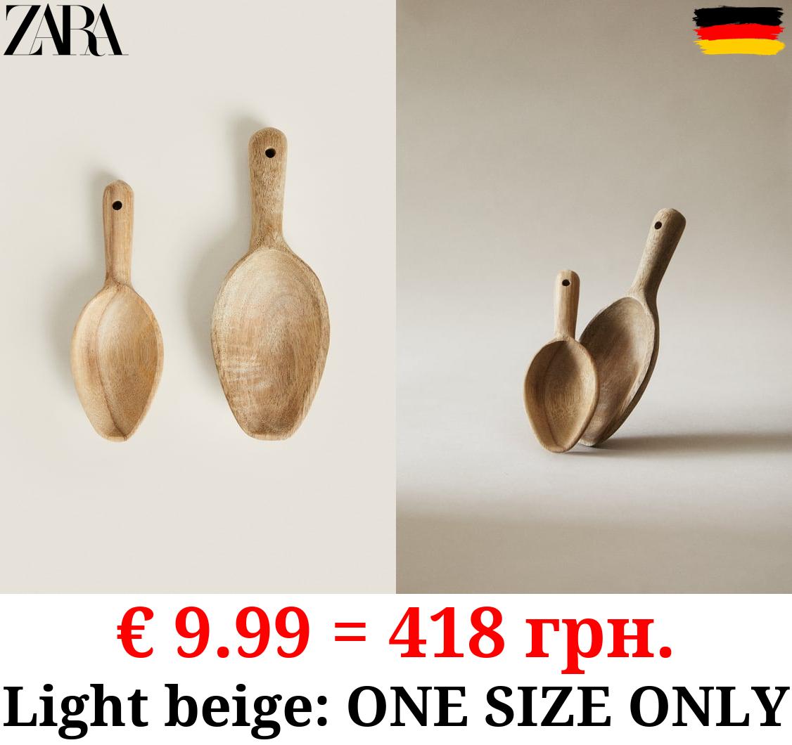 WOODEN SCOOPS (PACK OF 2)