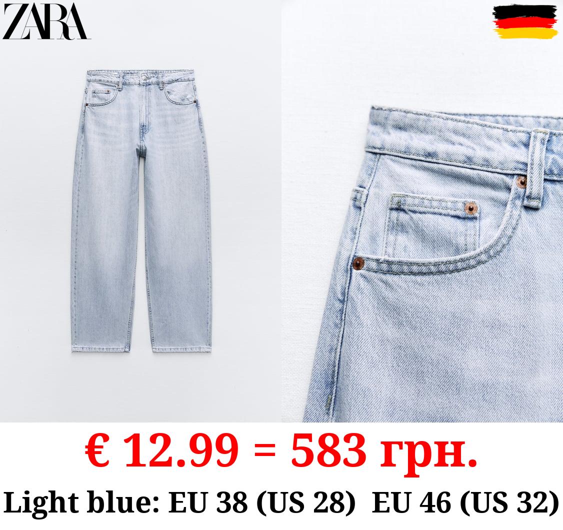 MID-RISE TAILORED BALLOON JEANS