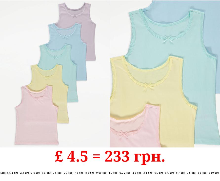 Pastel Vests 5 Pack