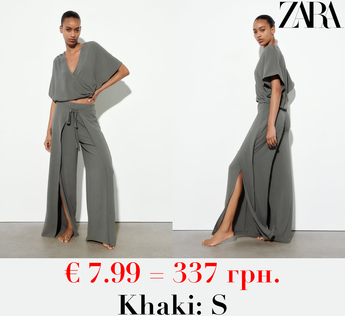 FLOWING WRAP TROUSERS