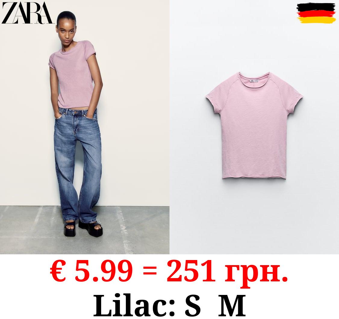 VINTAGE-EFFECT T-SHIRT WITH SEAMS