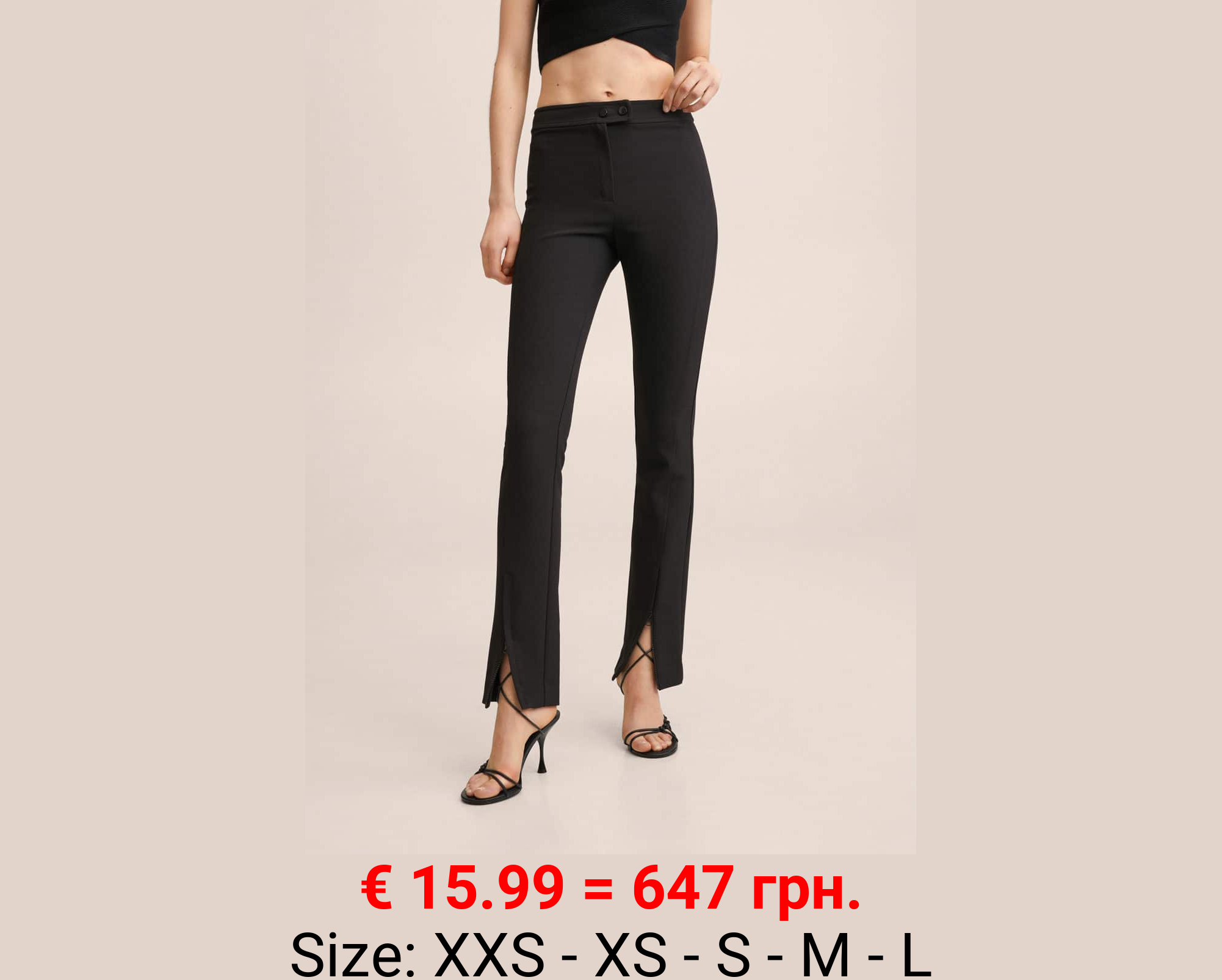 Pantalón aberturas bajo