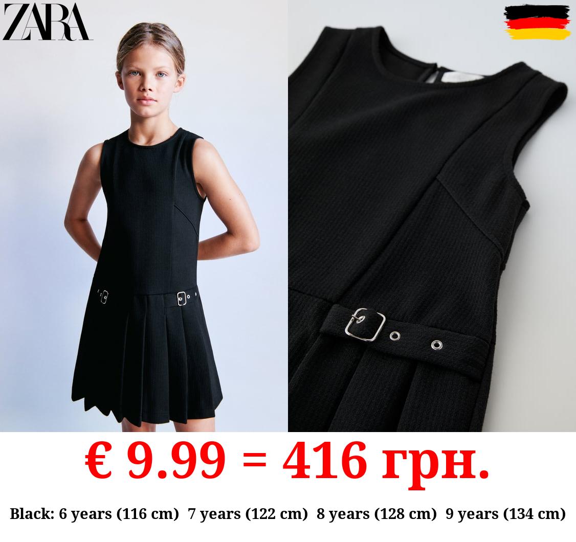 BOX PLEAT PINAFORE DRESS