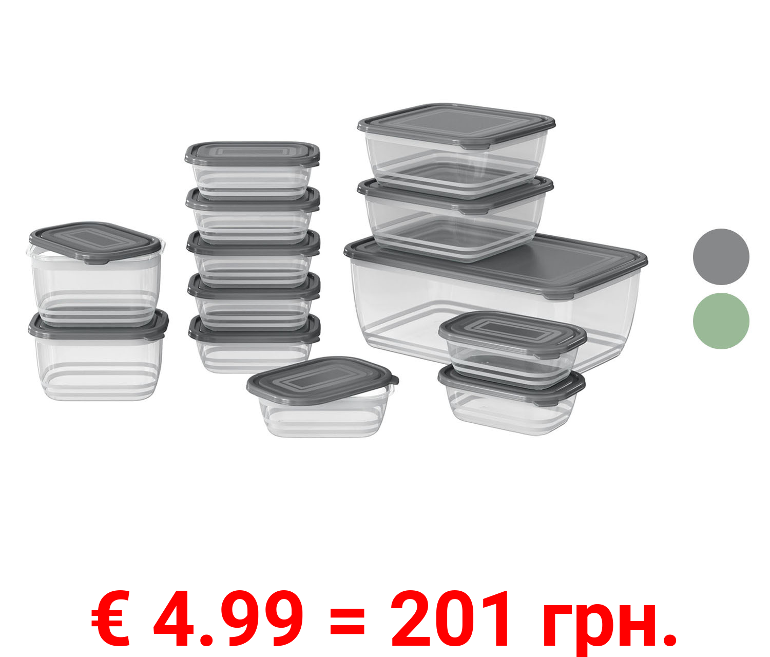 ERNESTO® Frischhalteboxen, 13-teilig