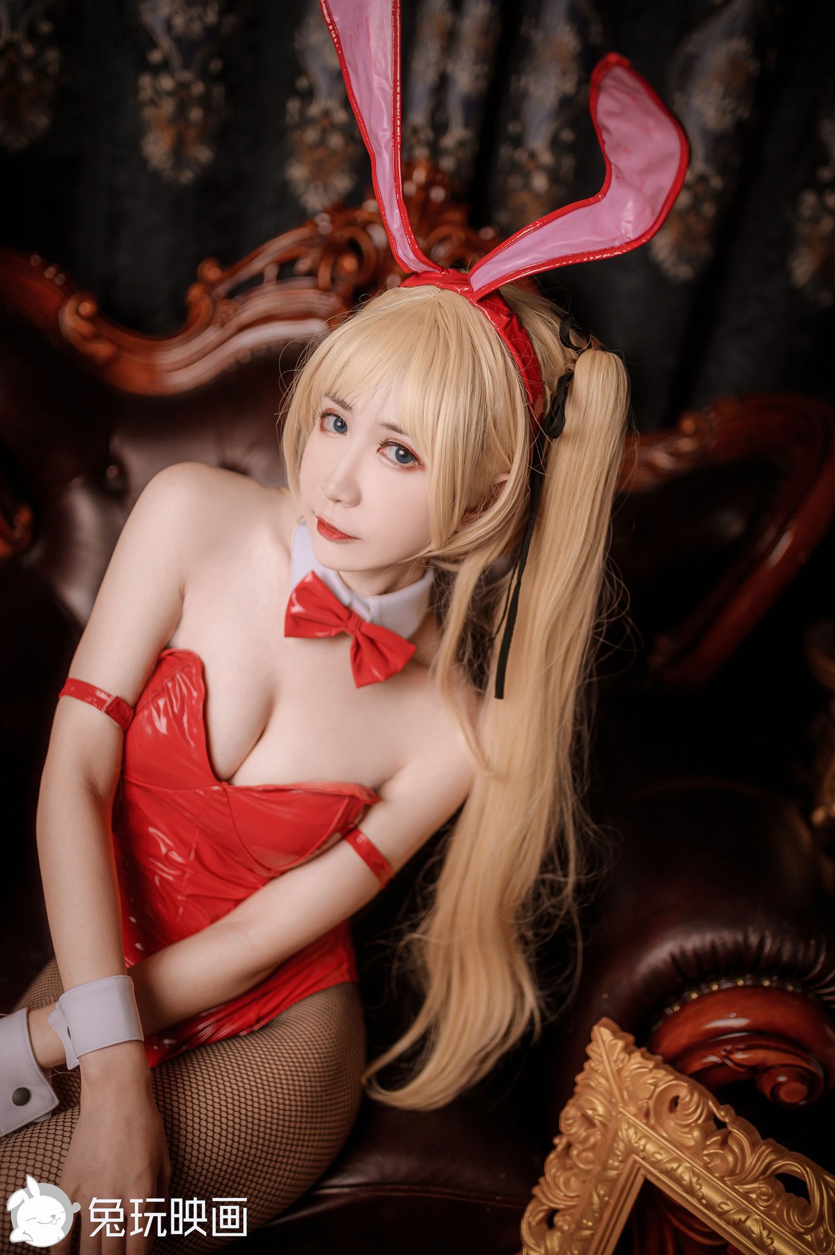 兔玩映画 Cosplay 兔女郎 红黑 4