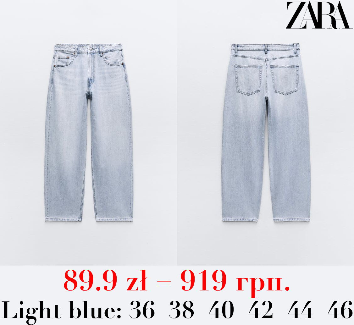 MID-RISE TAILORED BALLOON JEANS