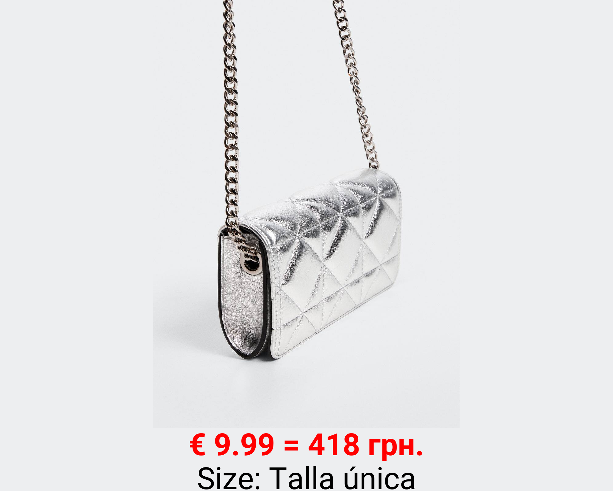 Bolso acolchado asa cadena