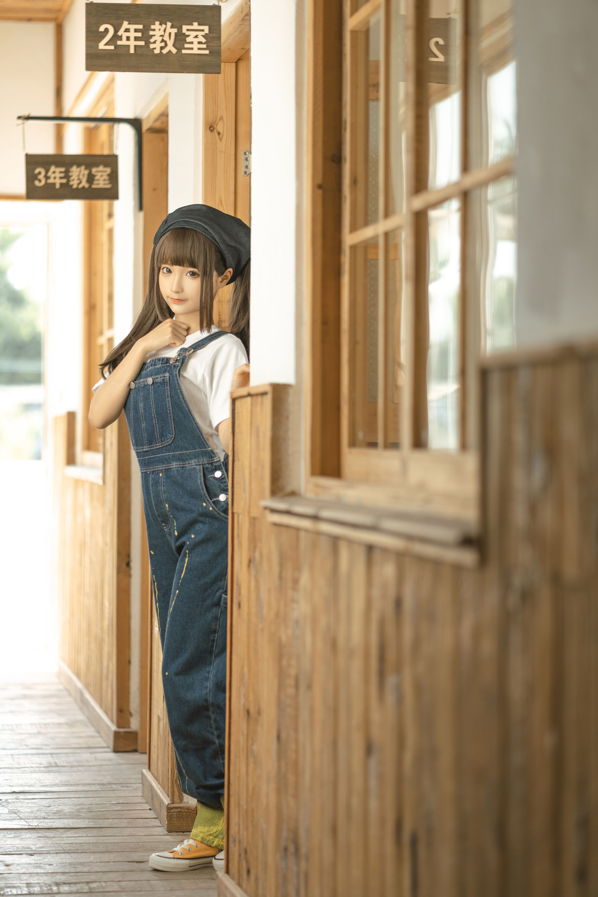 蠢沫沫 - 画室背带裤 绅士版110P 1.08GB 3