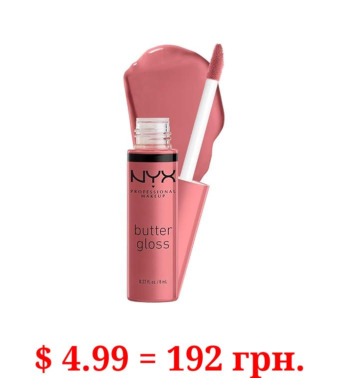 NYX PROFESSIONAL MAKEUP Butter Gloss, Non-Sticky Lip Gloss - Tiramisu (Brown)