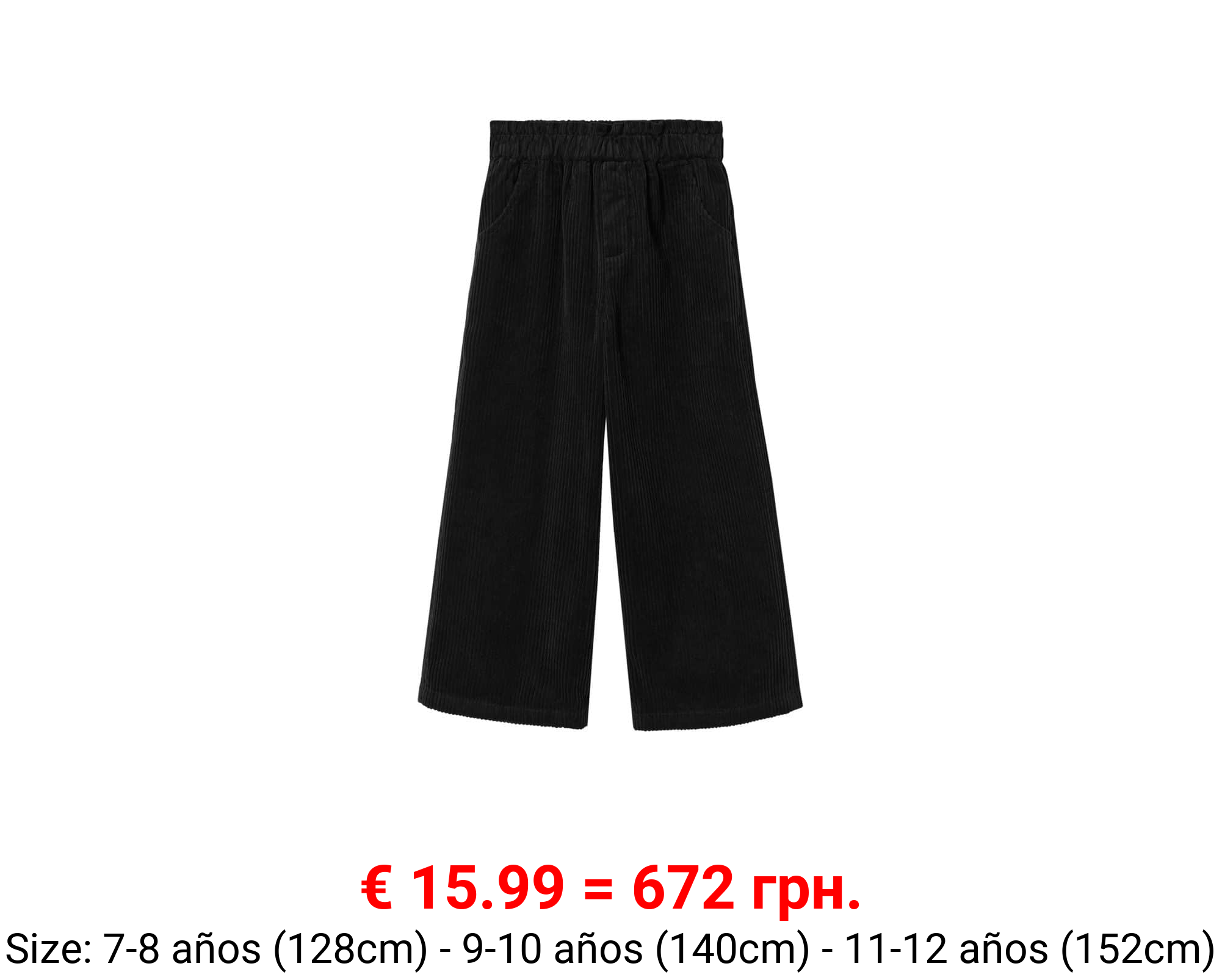 Pantalón pana culotte