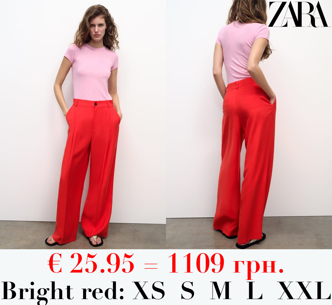 LOOSE-FITTING DARTED TROUSERS