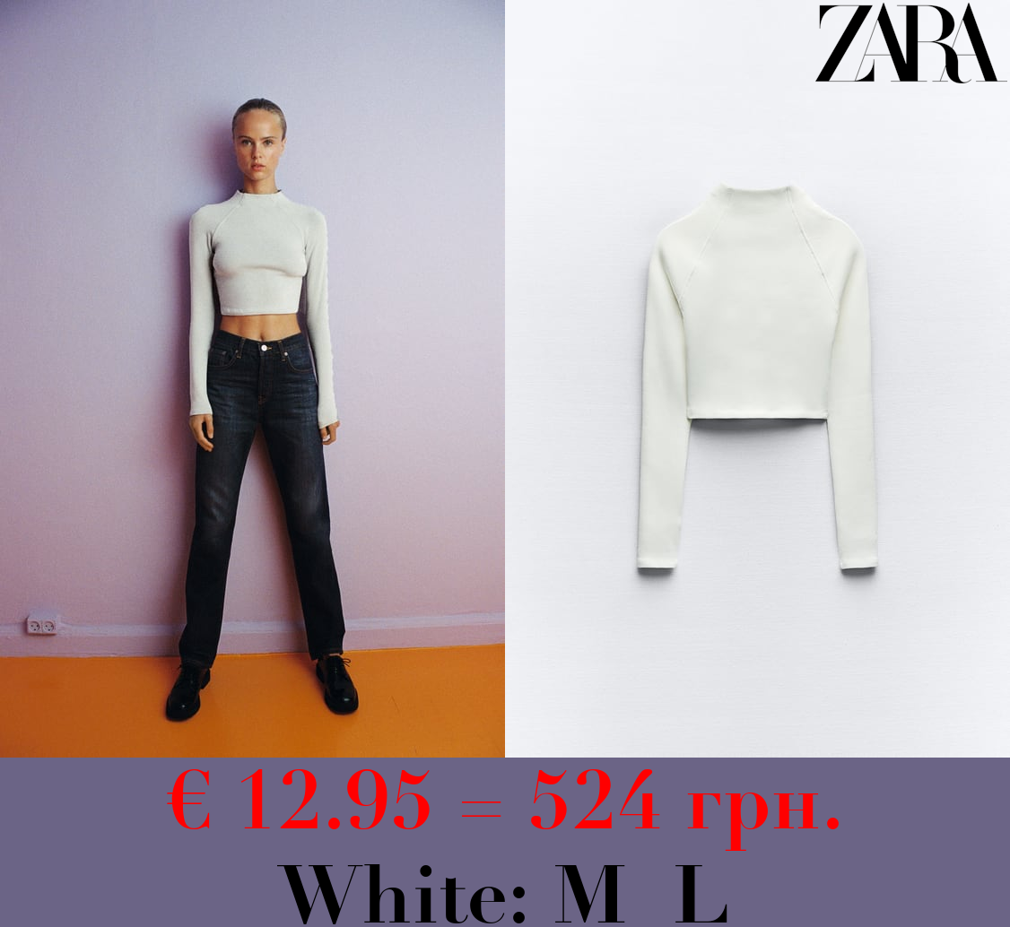 TOP WITH LONG RAGLAN SLEEVES