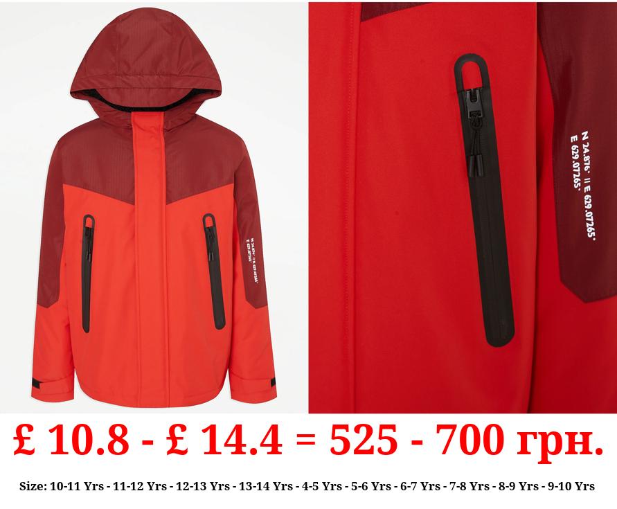 Red Hooded Jacket