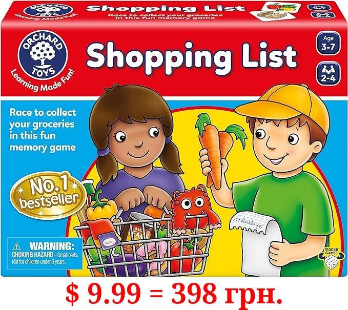 Orchard Toys Moose Games Shopping List Race to Collect Your Groceries in This Fun Memory Game. Age 3-7. 2-4 Players