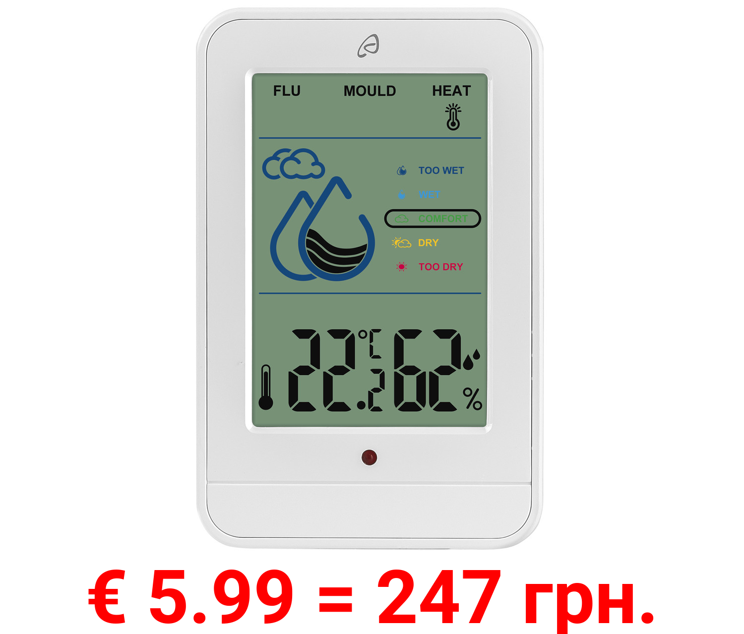 AURIOL® Raumklimastation mit Warnfunktion