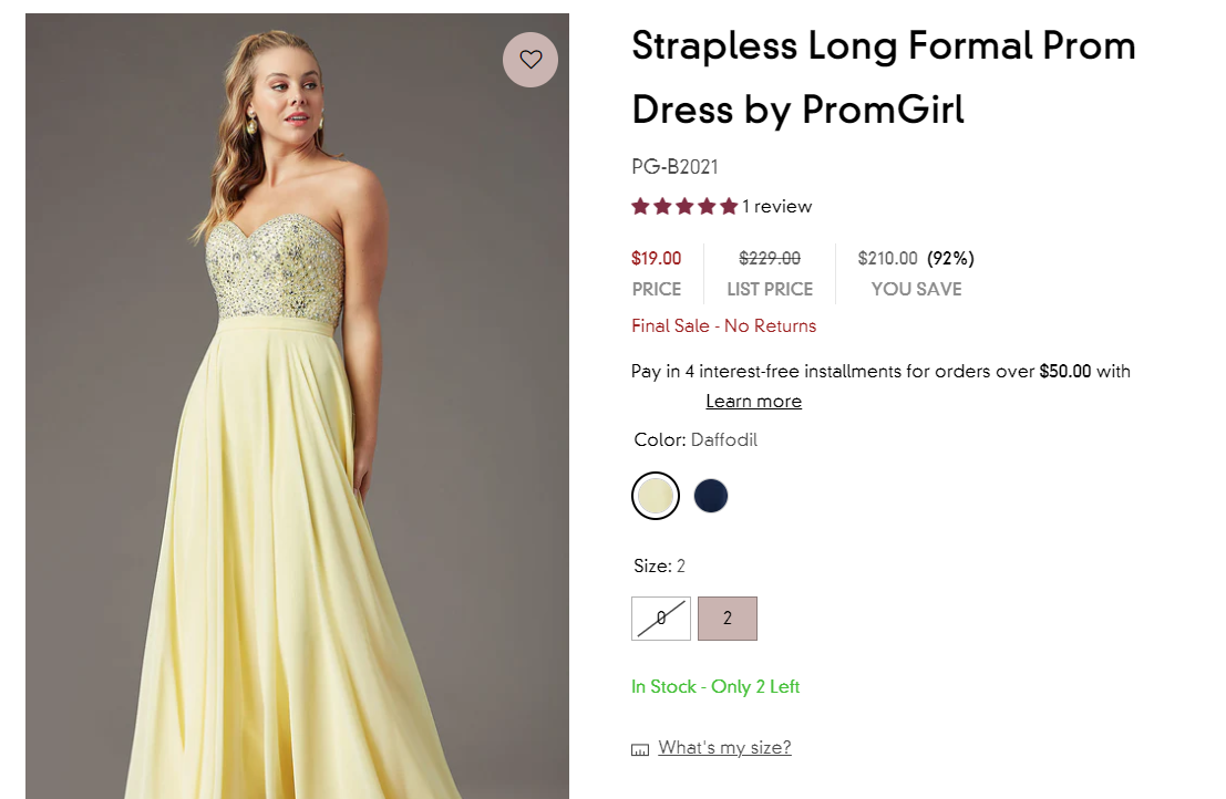 Simply Dresses Strapless Prom Dress Telegraph