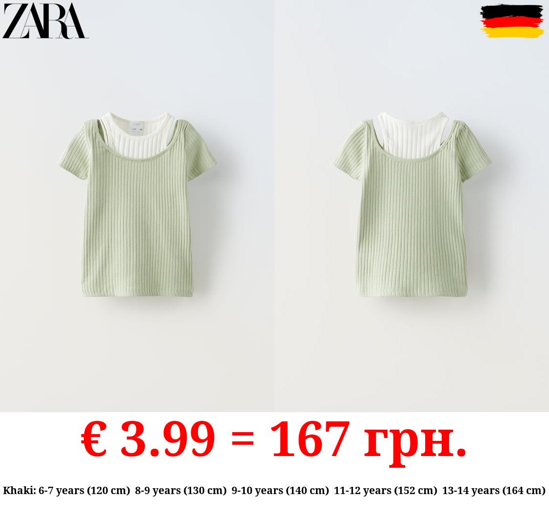 RIBBED CUT-OUT T-SHIRT