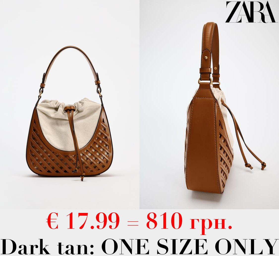 CONTRAST BUCKET BAG