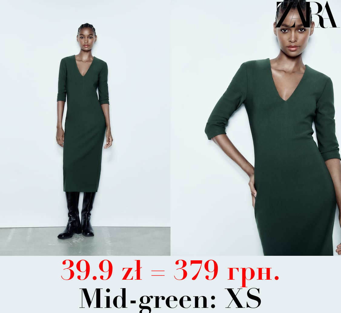 CREPE MIDI DRESS