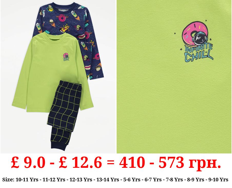 Space Food Jersey Pyjamas 2 Pack