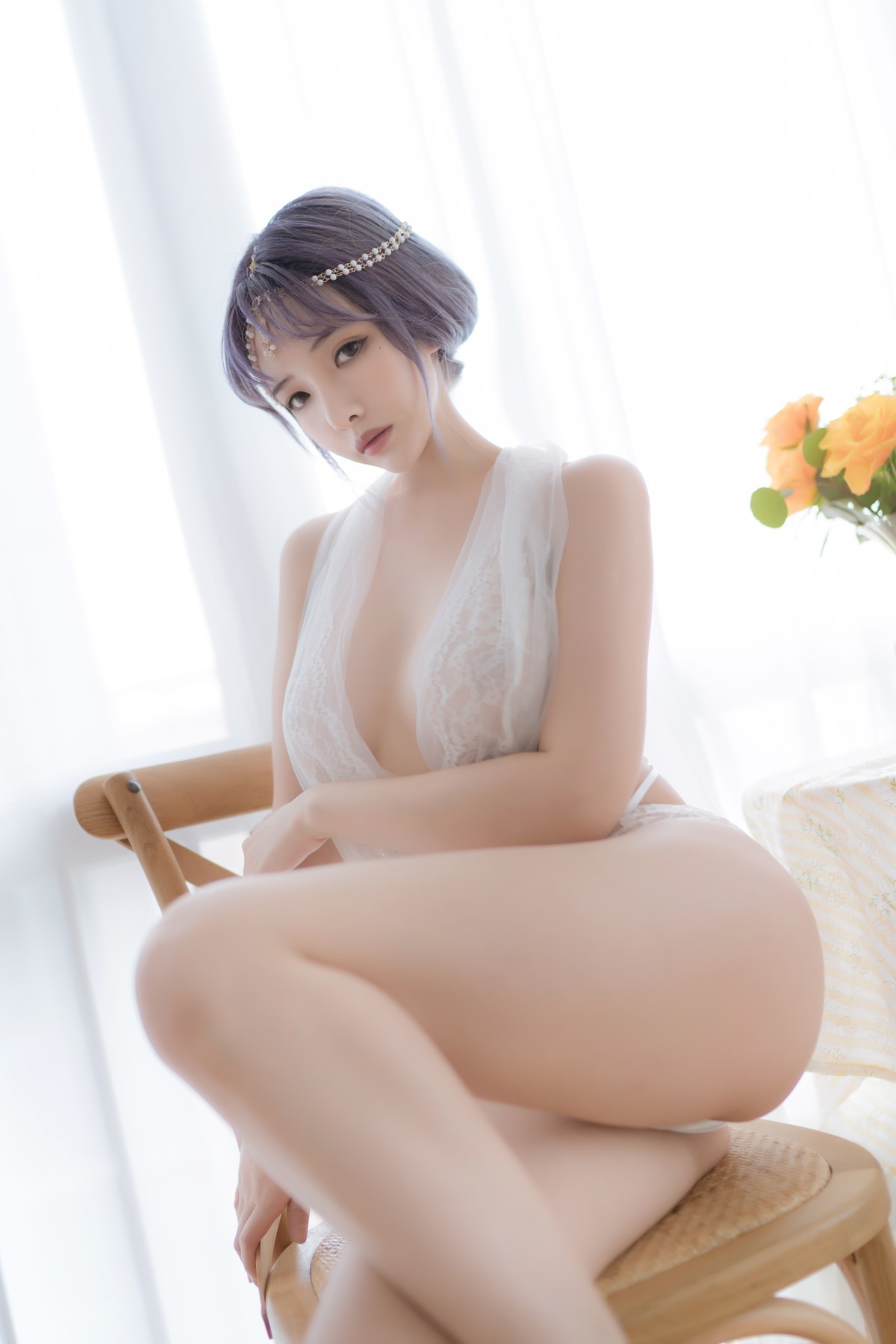 Cosplay 雯妹不讲道理 白色希腊 7