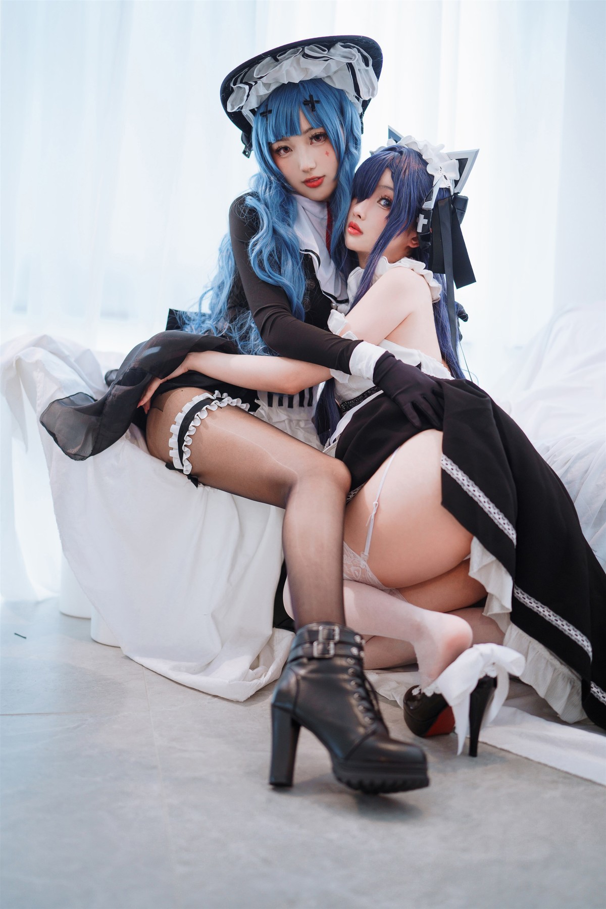 Cosplay rioko凉凉子 肉扣热热子 奥古斯特 女仆装 10