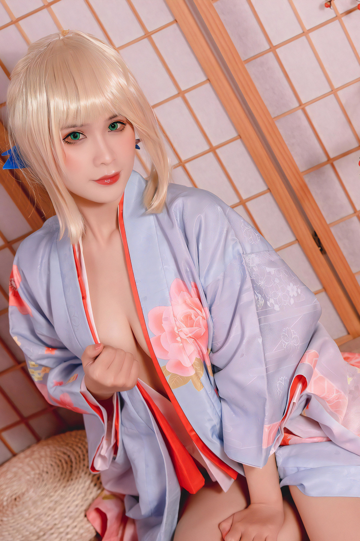Cosplay Pyonピオン Saber セイバー Kimono 13