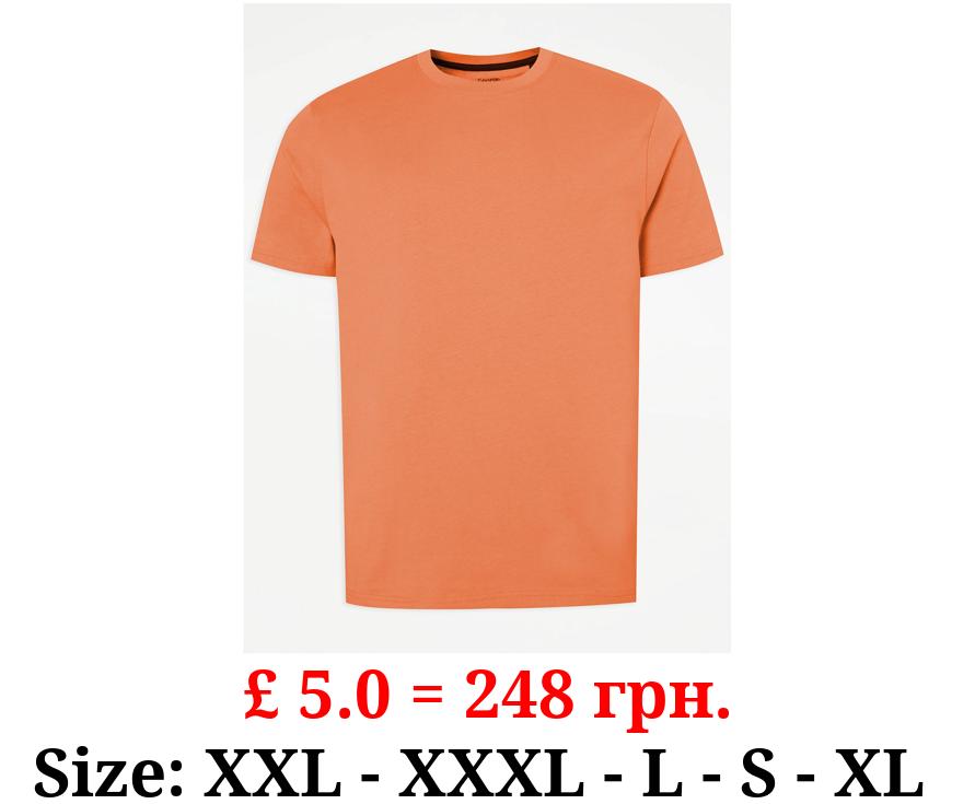 Orange Crew Neck T-Shirt
