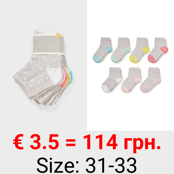 Multipack 7er - Socken - gepunktet