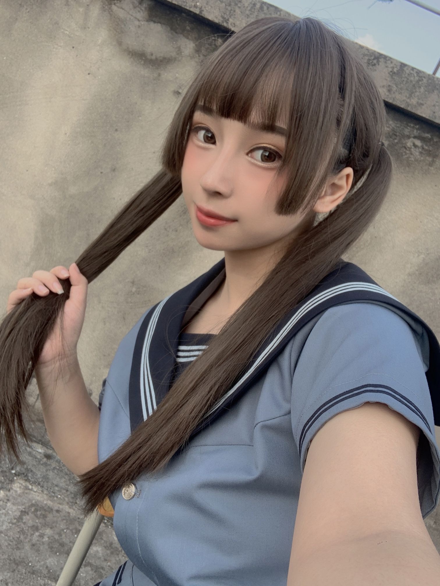胡桃喵 天台的爱之告白 自拍（6月4号会员资源） 138