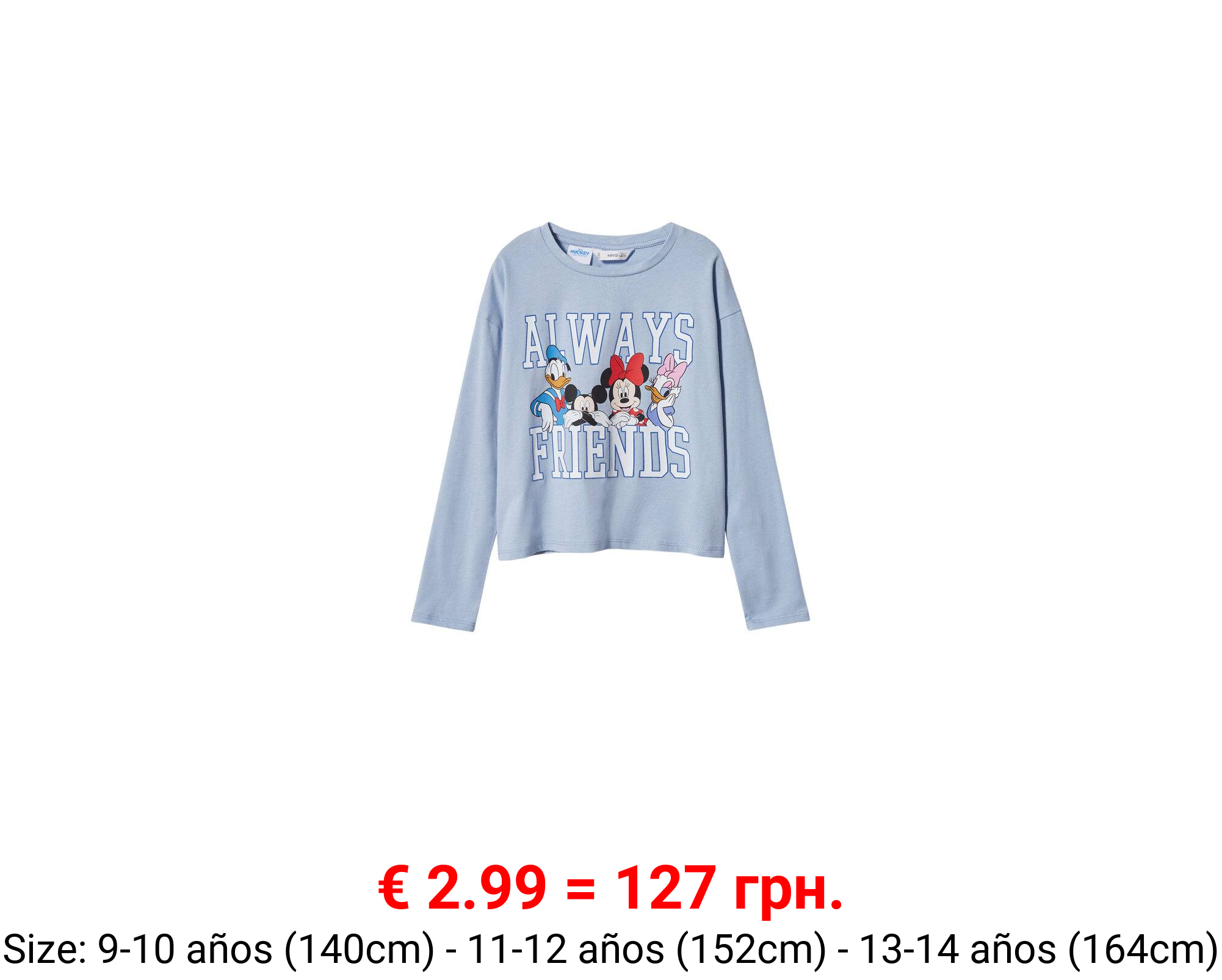 Camiseta manga larga disney